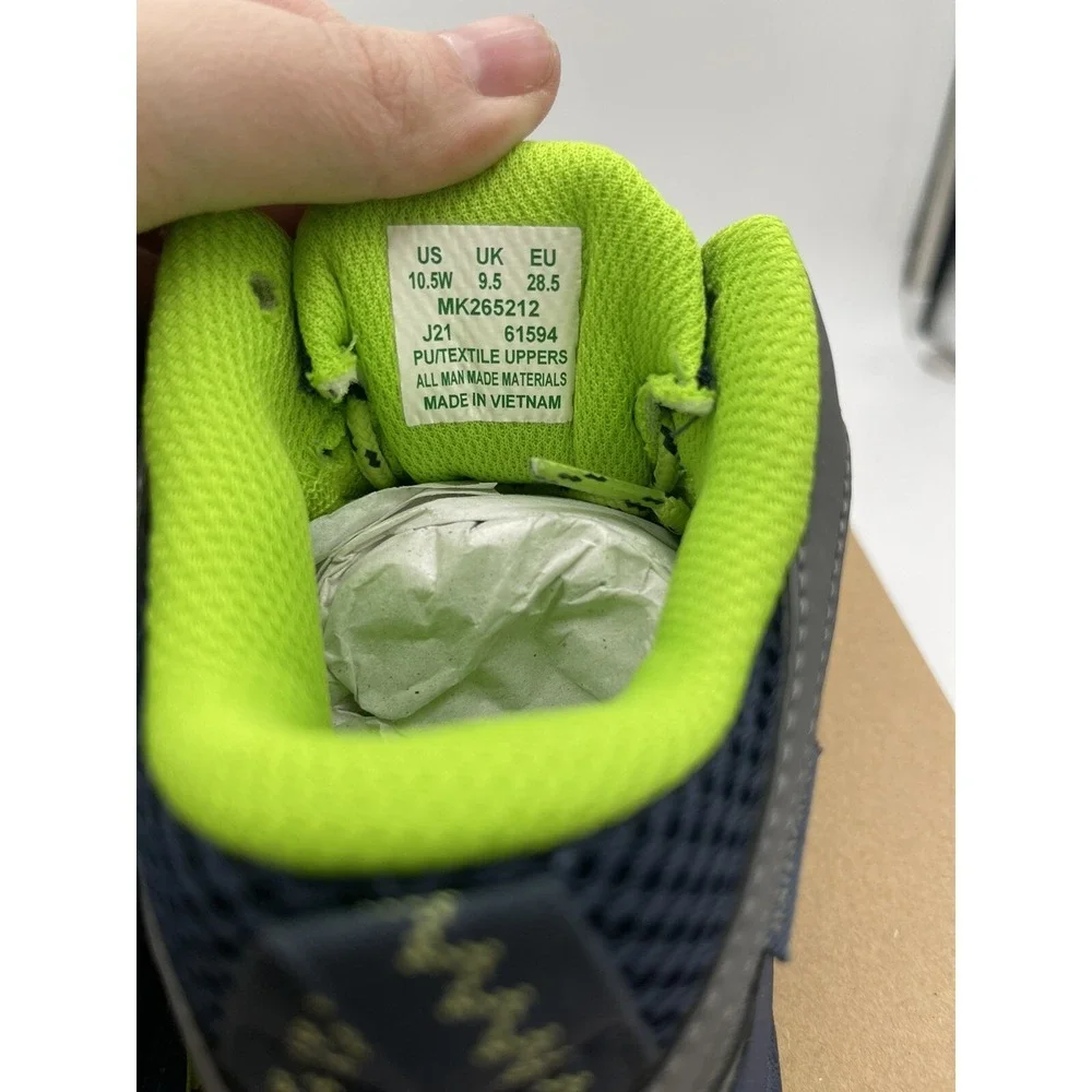 Merrell Kids Moab Speed Mid Navy/Grey/Lime Shoes MK265212 Size 10.5 W Box No Lid